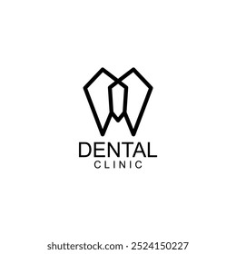 Logotipo dos dentes da ARTE DA LINHA; Logotipo dos dentes da marca do dente da carta moderno, único, simples e técnico para dentista, ortodônticos e marca da pasta de dente. Transmite serviços elegantes, decolados, estilosos e profissionais.