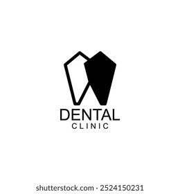 Logotipo dos dentes da ARTE DA LINHA; Logotipo dos dentes da marca do dente da carta moderno, único, simples e técnico para dentista, ortodônticos e marca da pasta de dente. Transmite serviços elegantes, decolados, estilosos e profissionais.