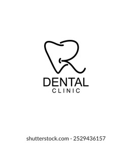 Logotipo dos dentes da ARTE DA LINHA; Logotipo dos dentes da marca do dente da carta moderno, único, simples e técnico para dentista, ortodônticos e marca da pasta de dente. Transmite serviços elegantes, decolados, estilosos e profissionais.