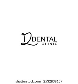 Logotipo dos dentes da ARTE DA LINHA; Logotipo dos dentes da marca do dente da carta moderno, único, simples e técnico para dentista, ortodônticos e marca da pasta de dente. Transmite serviços elegantes, decolados, estilosos e profissionais.