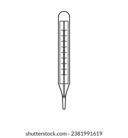 The Line Art of Thermometer