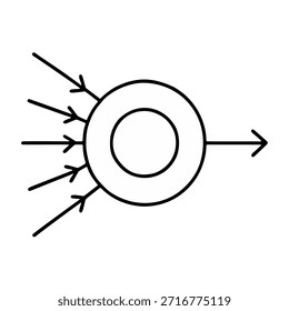 Netzteil für einen neuronalen Netzknoten