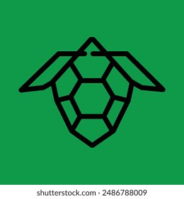 LINE ART TORTOISE TURTLE LOGO