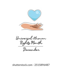 line art of Universal Human Rights Month good for Universal Human Rights Month celebrate. line art.