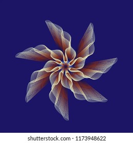 Line Art Vector Abstract Star
