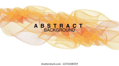 Fondo vectorial de arte de línea. fondo de color naranja abstracto de arte de línea. fondo de línea de gradiente rojo y amarillo