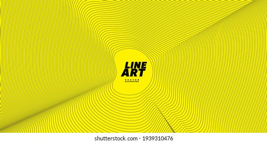 Fondo del vector de arte de línea - Ilustración abstracta moderna - Fondo de presentación