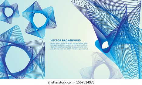 
line art vector background - line star