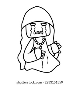 line art vector characters for Rainbow cartoon