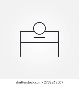 line art vector of of charity . Ramadan Sadaqa. icon symbol illustration vector eps10 logo template design