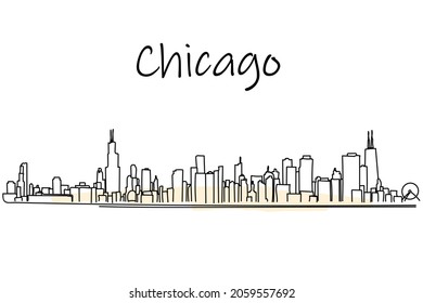 1,229 Chicago line art Images, Stock Photos & Vectors | Shutterstock