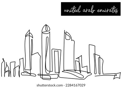 line art vector of cityscape. 