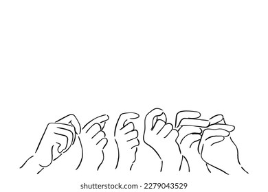 Line art vector of concept of creativity and innovation. Like minded people with diverse ideas come together to make something new and incredible. world creativity and innovation day.