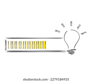 Line art vector of creativity inspiration and ideas. world creativity and innovation day.