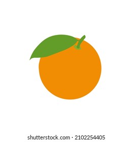 Dibujo de frutas anaranjado de diseño vectorial de línea