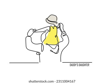 line art vector father