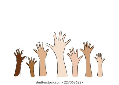 line art vector of human solidarity concept. Support each other and grow together psychology. Positive Psychology concept. 