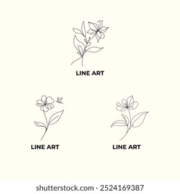 line Art vector art illustration design