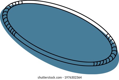line art vector illustration. Sports equipment. Healthy habits, taking care of your health and your body, exercise.