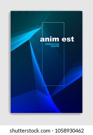 Line art vector minimalistic modern brochure design, cover template, geometric halftone gradient. For Banners, Placards, Posters, Flyers. Perfect and unlike, pattern texture.