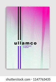 Line art vector minimalistic modern brochure design, cover template, geometric halftone gradient. For Banners, Placards, Posters, Flyers. Perfect and unlike, pattern texture.