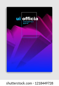 Line art vector minimalistic modern brochure design, cover template, geometric halftone gradient. For Banners, Placards, Posters, Flyers. Perfect and unlike, pattern texture.
