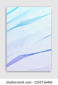 Line art vector minimalistic modern brochure design, cover template, geometric halftone gradient. For Banners, Placards, Posters, Flyers. Perfect and unlike, pattern texture.