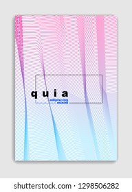 Line art vector minimalistic modern brochure design, cover template, geometric halftone gradient. For Banners, Placards, Posters, Flyers. Perfect and unlike, pattern texture.