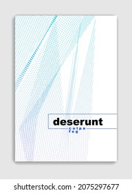 Line art vector minimalistic modern brochure design, cover template, geometric halftone gradient. For Banners, Placards, Posters, Flyers. Perfect and unlike, pattern texture.