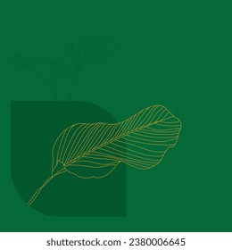 Arte vectorial de la línea de la naturaleza