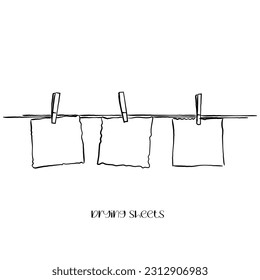Line art vector of paper making icons. Paper making industry hand drawn icons.
