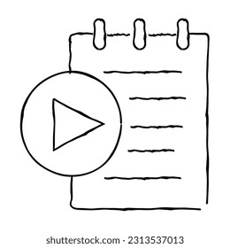 Line art vector of podcast icons set. techy line icons. Podcast poster elements