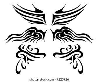 Line Art Vector Wings Series
