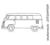 The Line Art of VW Combi