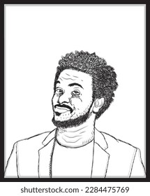 arte de línea Diseño de marco de pared interior svg