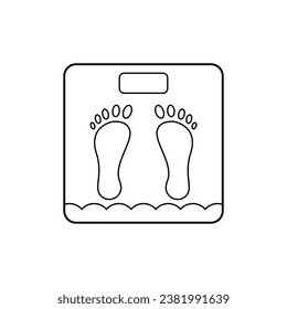 The Line Art of Weighing Scale