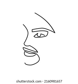 line art woman, line art face woman 