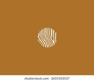 Linie Kunst Holz Logo, Vektorformat