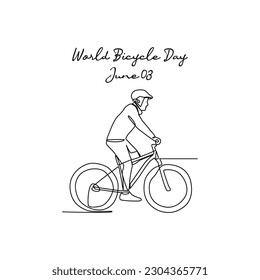 line art of world bicycle day good for world bicycle day celebrate. line art. illustration.