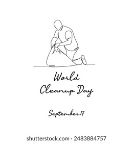 line art of World Cleanup Day good for World Cleanup Day celebrate. line art.