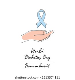 line art of World Diabetes Day good for World Diabetes Day celebrate. line art.