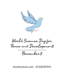 line art of World Science Day for Peace and Development good for World Science Day for Peace and Development celebrate. line art.