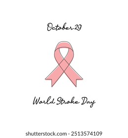 line art of World Stroke Day good for World Stroke Day celebrate. line art.