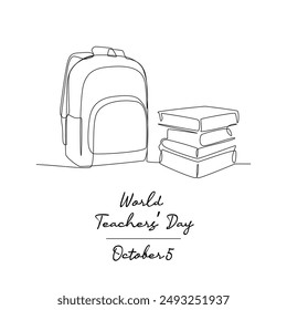 line art of World Teachers Day good for World Teachers Day celebrate. line art.