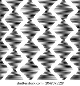 Line art,doodle ,zigzag abstract background of square decorating for your text, business.Vector illustration.
