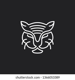 LINE ART/MONOLINE lion logo design inspiration