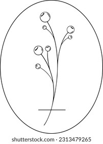Line arts, Floral wreath frame, Lineart floral wreath and bouquet frame