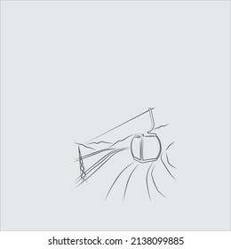 Line Artwork vector illustration. Icon design vector