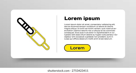 Line Audio jack icon isolated on white background. Audio cable for connection sound equipment. Plug wire. Musical instrument. Colorful outline concept. Vector