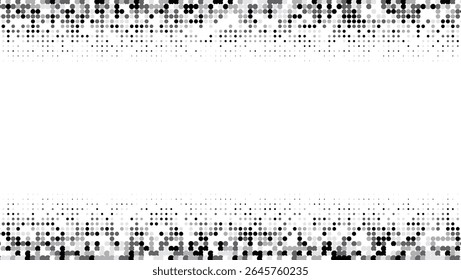 Line Background. Color Art With Memphis Elements. Futuristic Elements On Flat Page. Black Dots Flyer. Minimalist White Texture. Geometric Grey Pattern. Trendy Line Background
